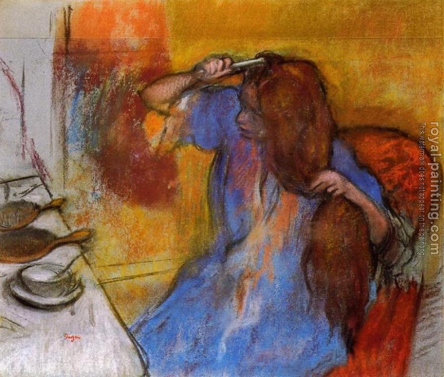 Edgar Degas : Woman Brushing Her Hair